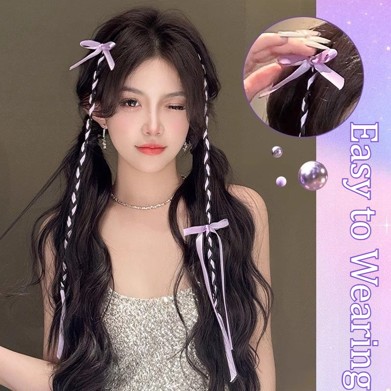 2/4PCS Ribbon Bow Boxing Braid - Women'S Y2K Accessories 评论和价格