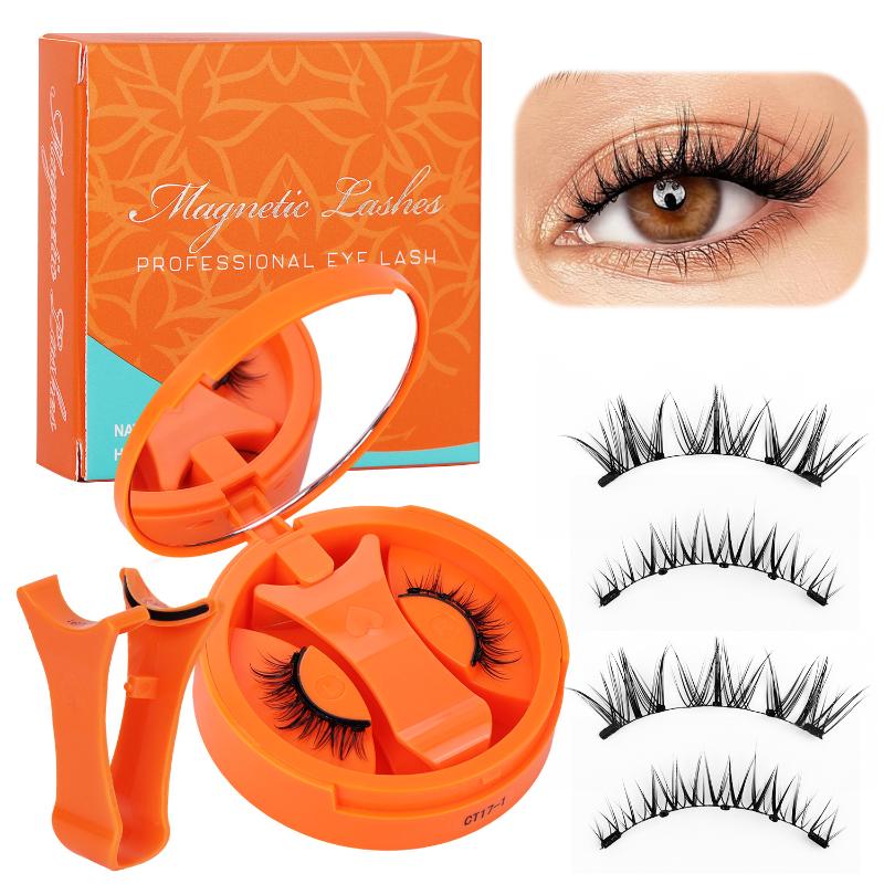 Magnetic 3D Eyelashes Set Natu - Women Accessories Organizer 评论和价格