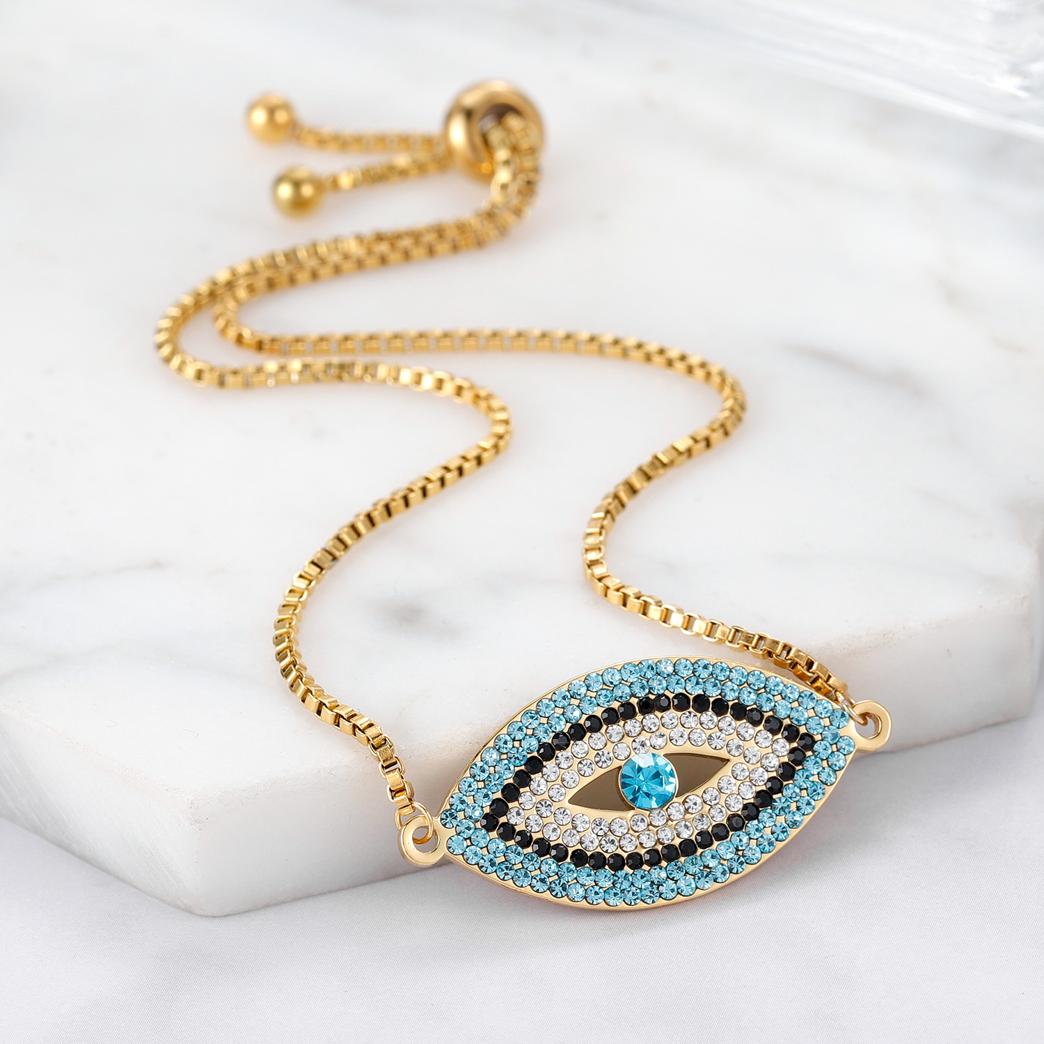 Evil Eye Charm Bracelet for Wo - Evil Eye Bracelet 评论和价格