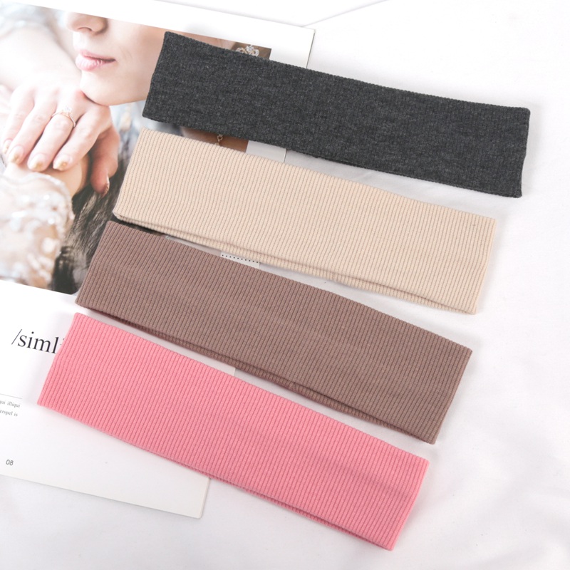 4PCS Solid Color Elastic Headb - Women'S Running Accessories 评论和价格