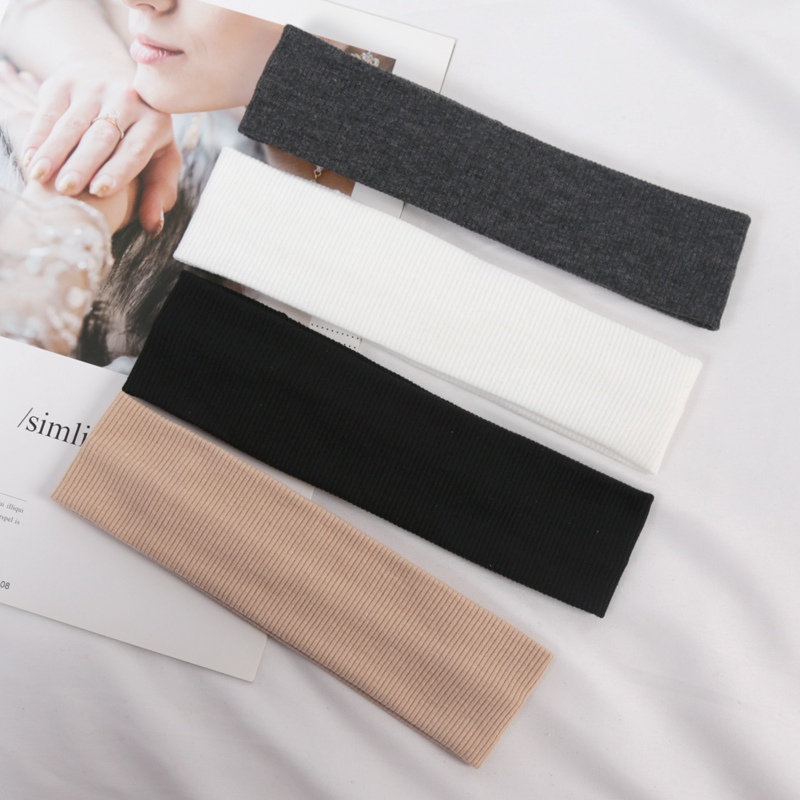 4PCS Solid Color Elastic Headb - Women'S Running Accessories 评论和价格