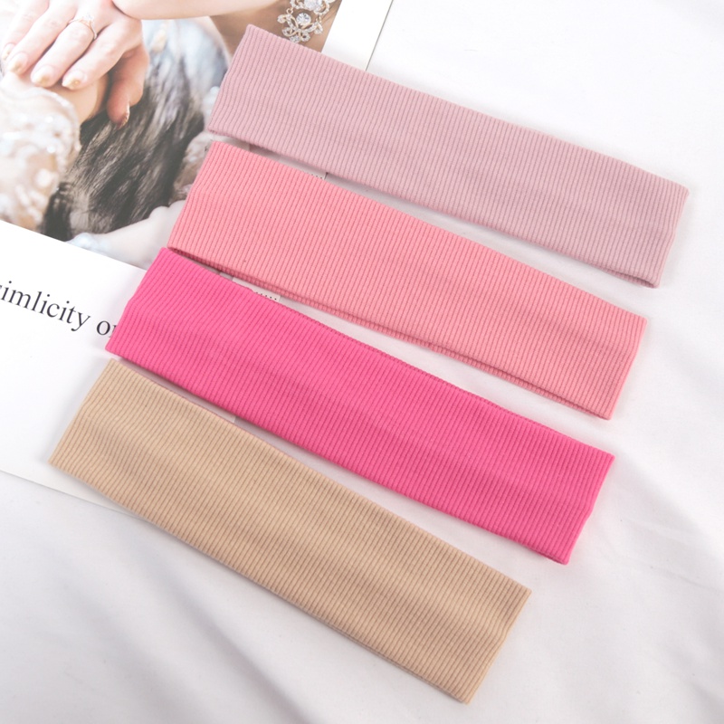 4PCS Solid Color Elastic Headb - Women'S Running Accessories 评论和价格