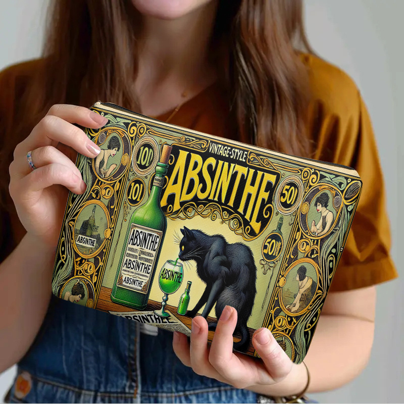 1 Piece, Black Cat and Absinth - Women Accessories Organizer 评论和价格