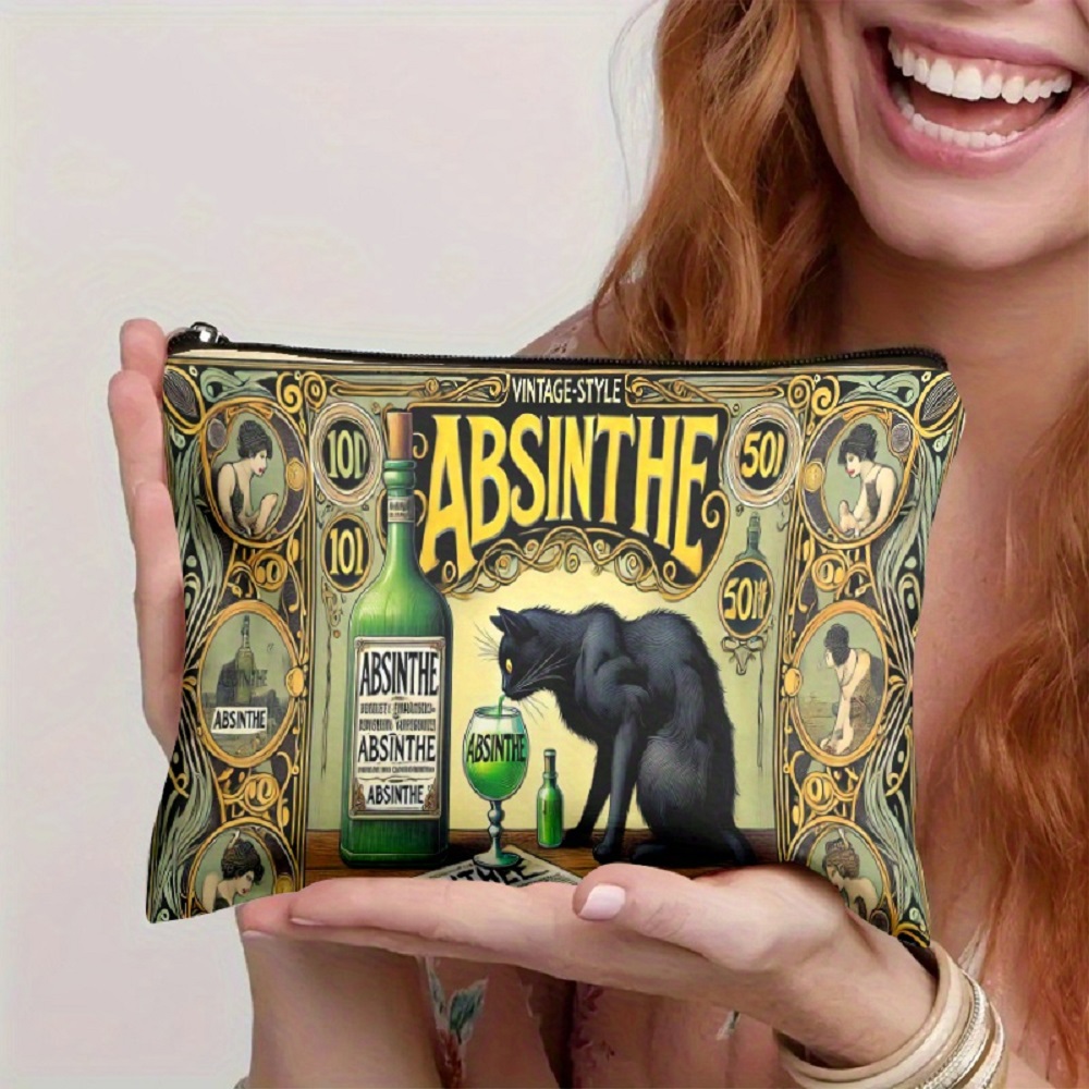 1 Piece, Black Cat and Absinth - Women Accessories Organizer 评论和价格