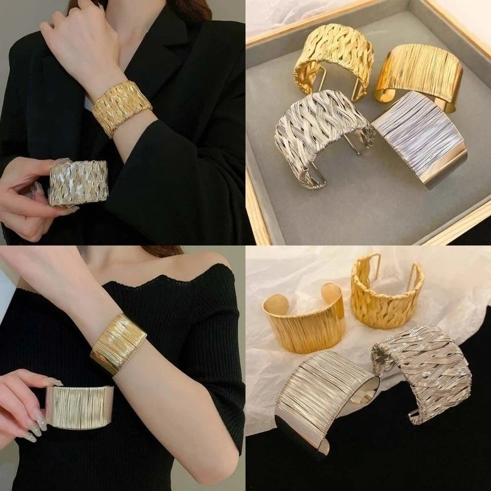 Hollow-out Alloy Wide Opening  - Women Accessories Drawing 评论和价格