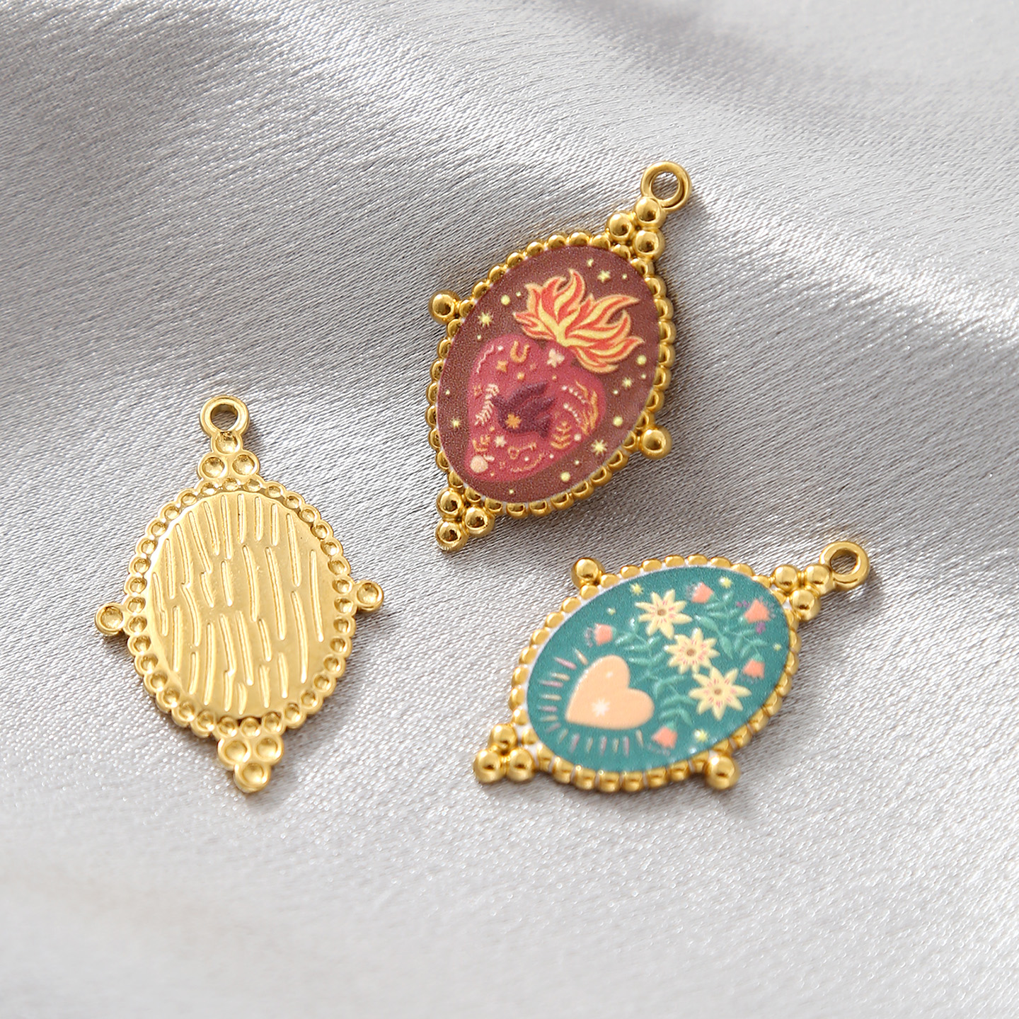 3pcs Gold Plated Stainless Ste - Evil Eye Bracelet 评论和价格